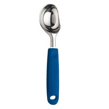 Concha para Sorvete Utilita Inox e Azul 24 cm