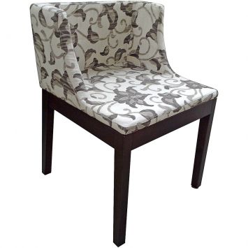 Cadeira Mademoiselle Diamond Collection Bege com flores Marrom 416 Bege - Util Cod: DA247CH56FOX