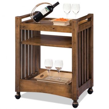 Carrinho Bar Crafts 71X60X42 Carvalho