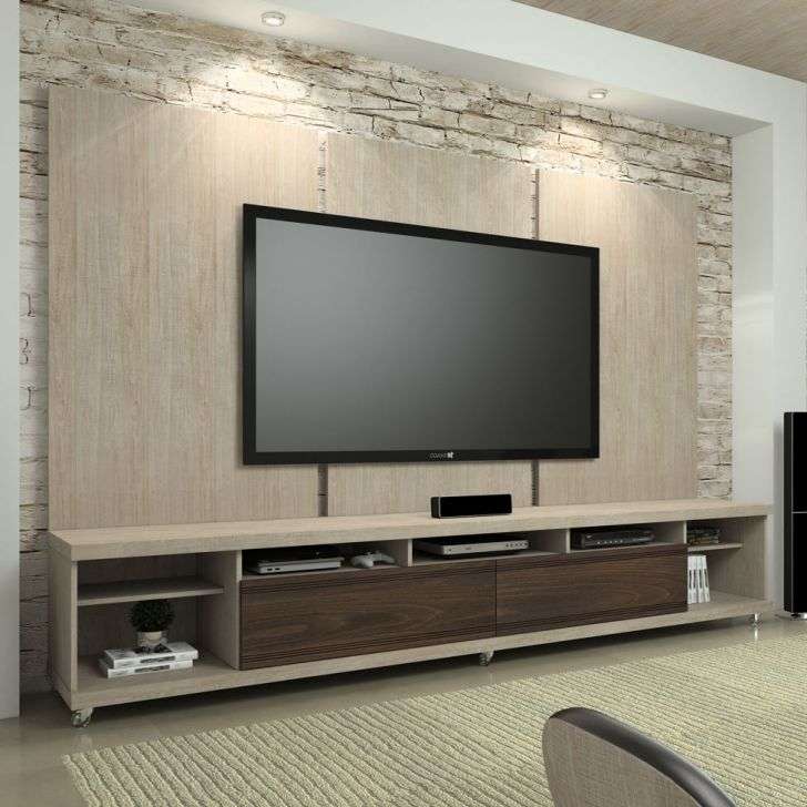 Rack Com Painel Para TV Elite Santana & Rovere Marsala KNR Móveis