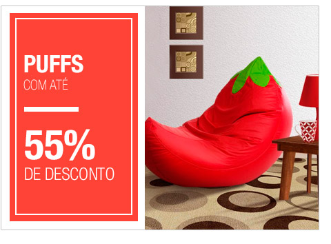 Puffs com até 55% de desconto