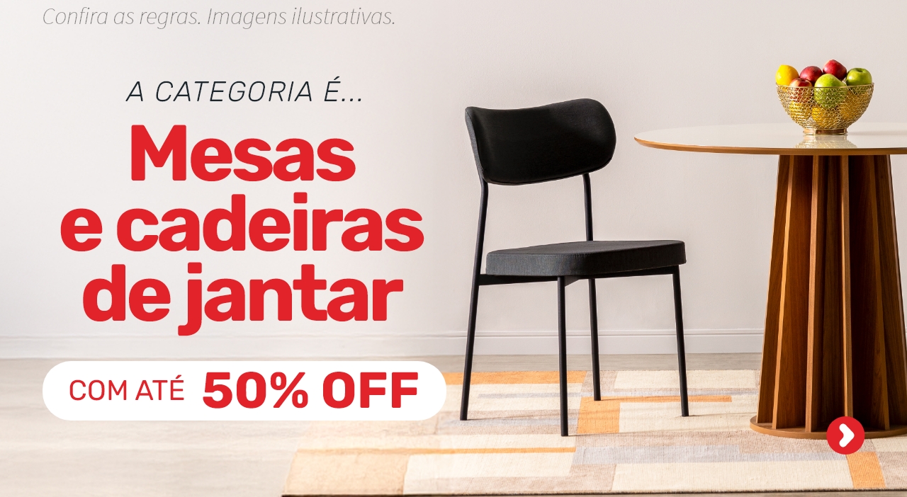 Mesas e cadeiras de jantar