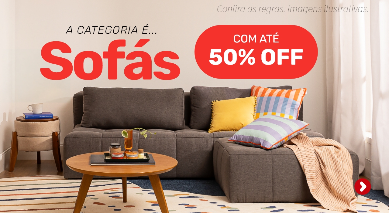 A categoria é ... Sofás