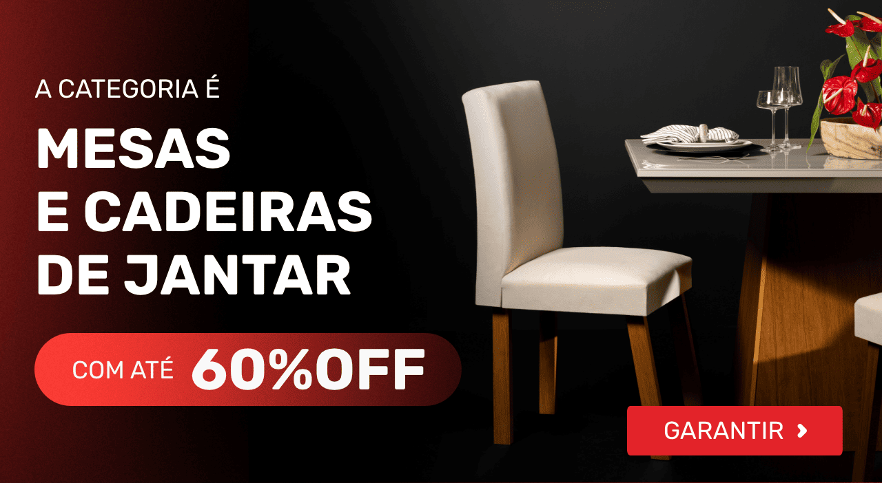 Mesas e cadeiras de jantar