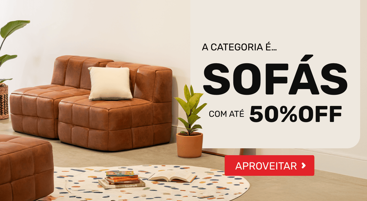 A categoria é... sofás