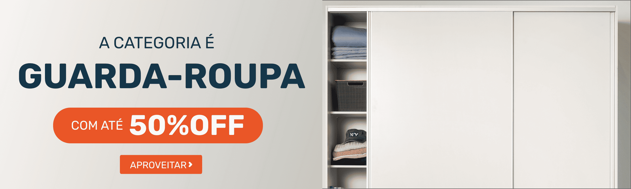 A categoria é ... Guarda-roupas