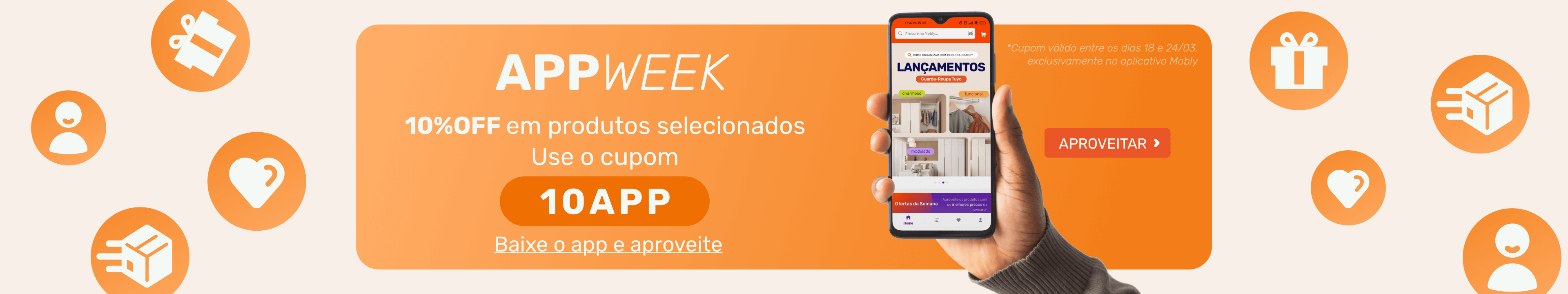 Ofertas relâmpago no APP