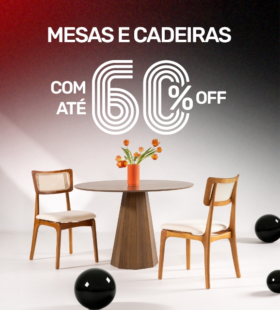Mesas e cadeiras