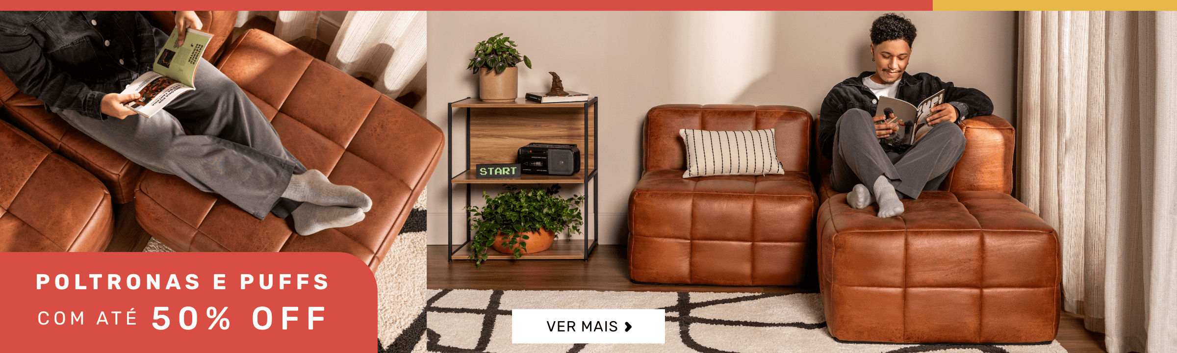 Poltronas e puffs