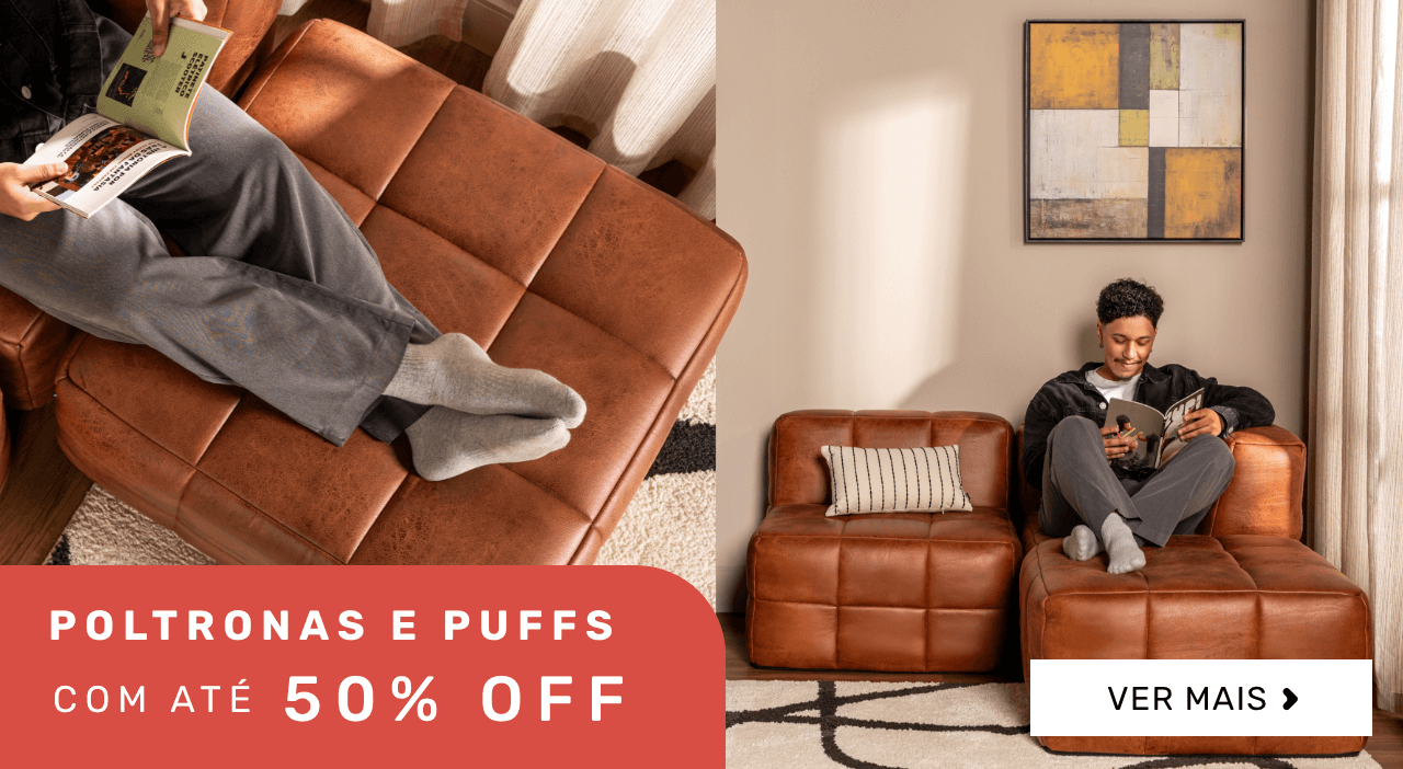 Poltronas e puffs