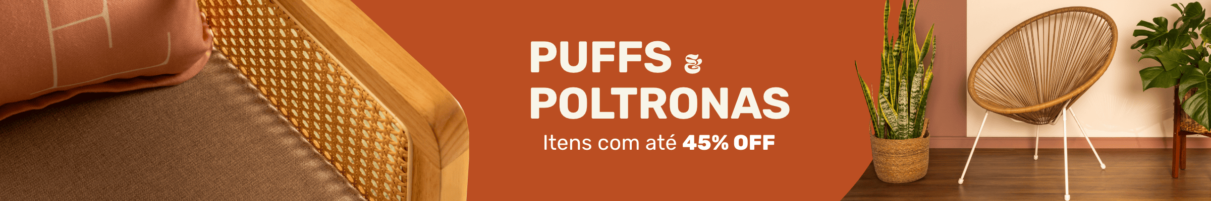 Puffs e poltronas