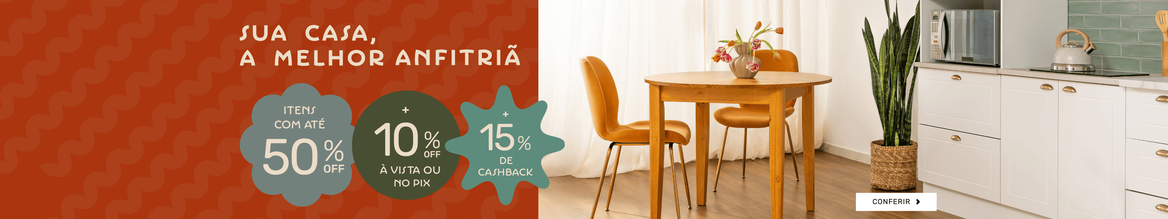 Sala de jantar e cozinha