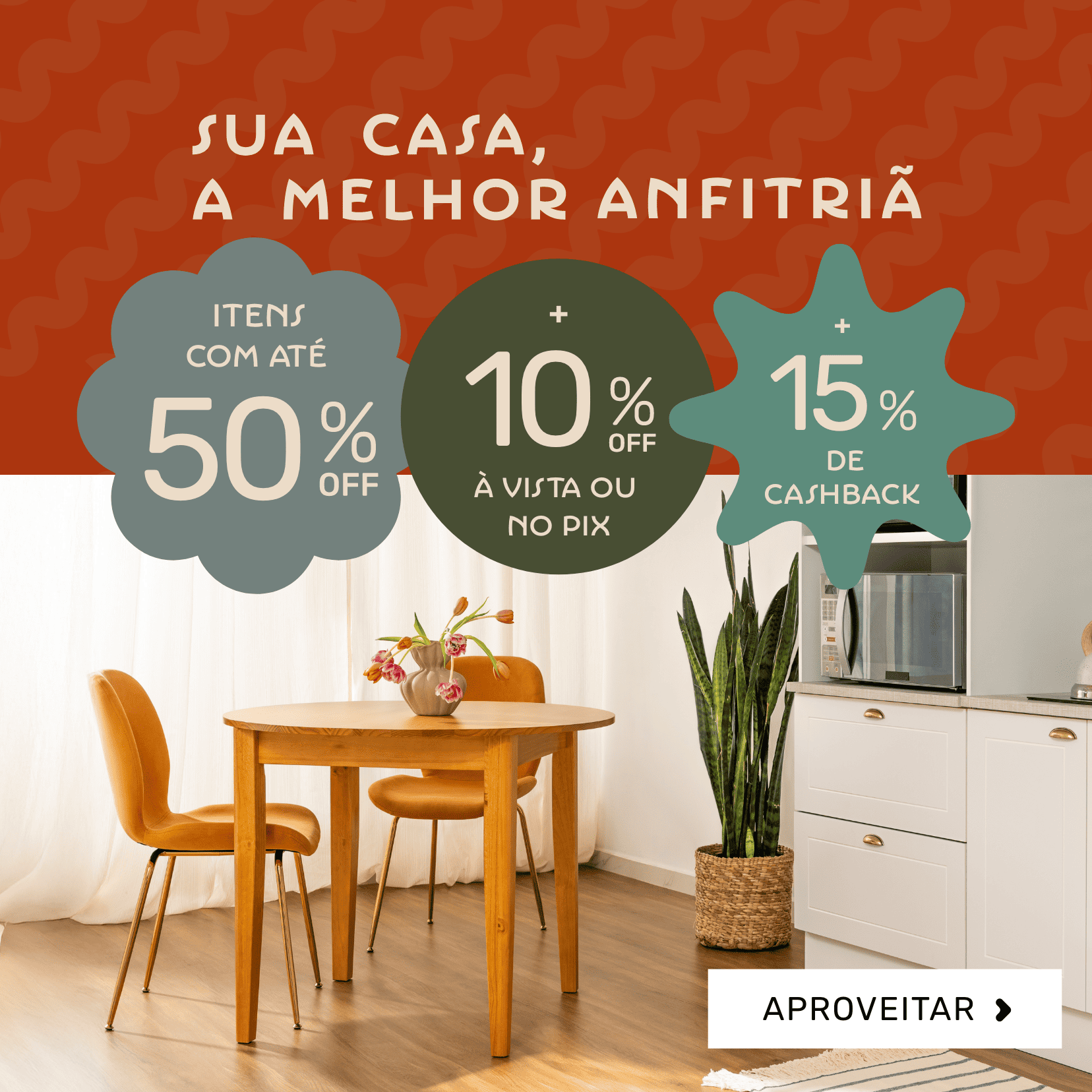 Sala de jantar e cozinha