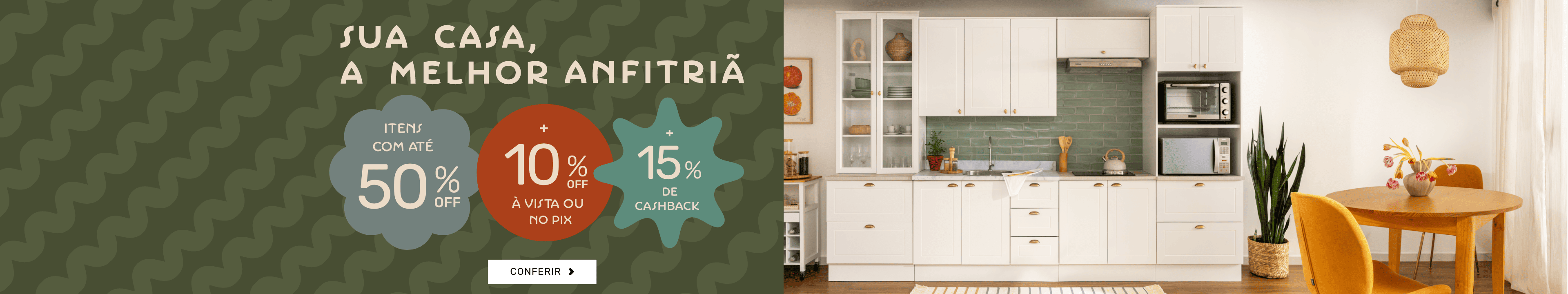 Sala de jantar e cozinha