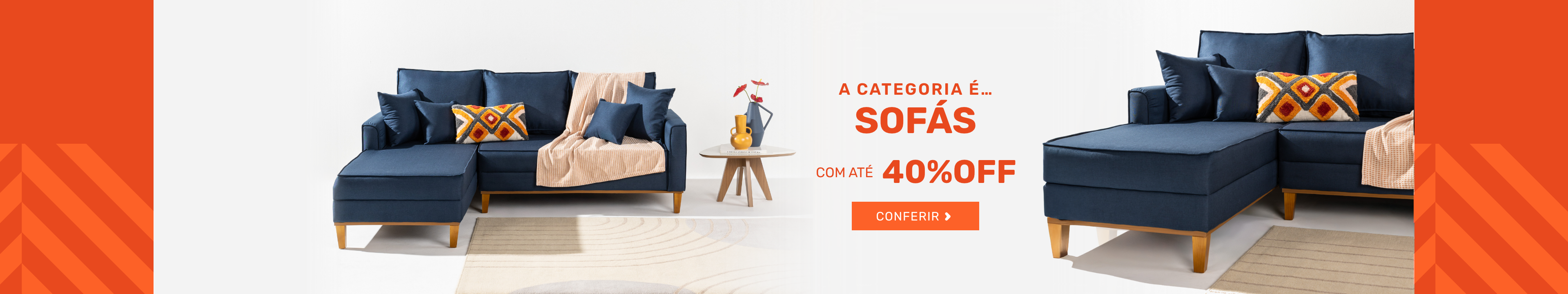 A categoria é... sofás