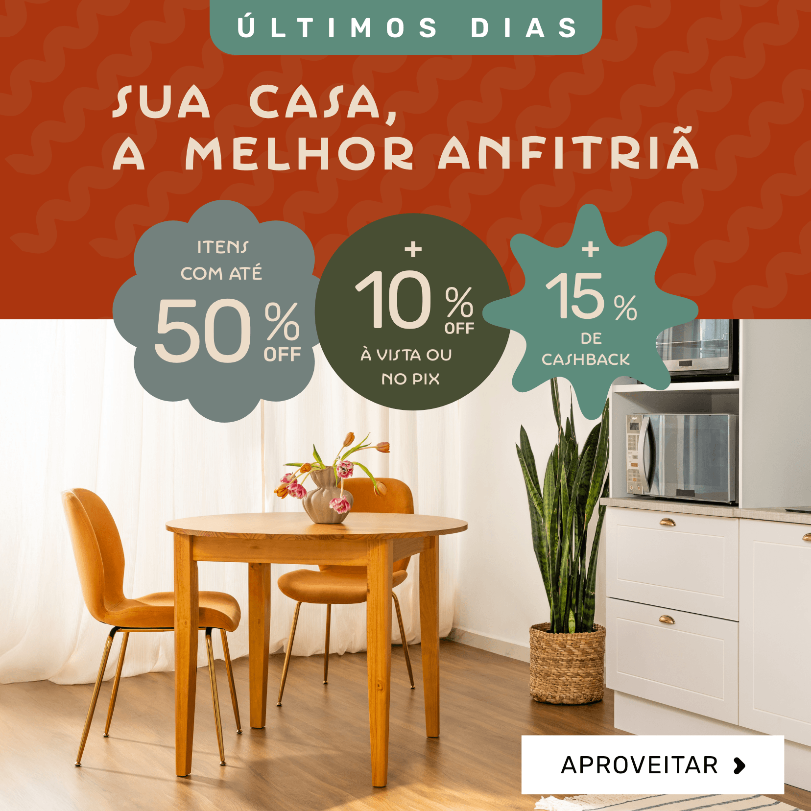 Sala de jantar e cozinha