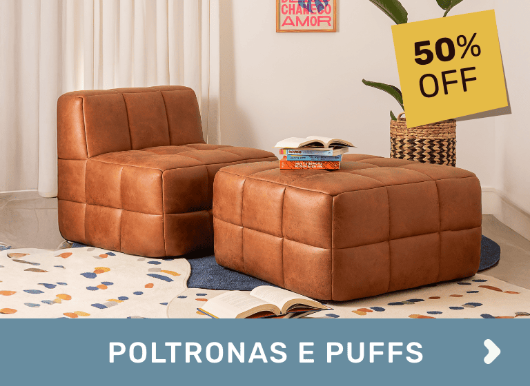 Poltronas e puffs