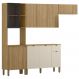 Cozinha 4 Pecas 251 cm MDF Vert Plus Freijo Freijo Soft KTP