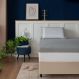 Image of Cama Box Queen Bege com Colchão Guldi Dream Mola Ensacada (30x158x198) e 2 Travesseiros Guldi Soft Nasa Cinza e Branco GU364BE99BRSMOB