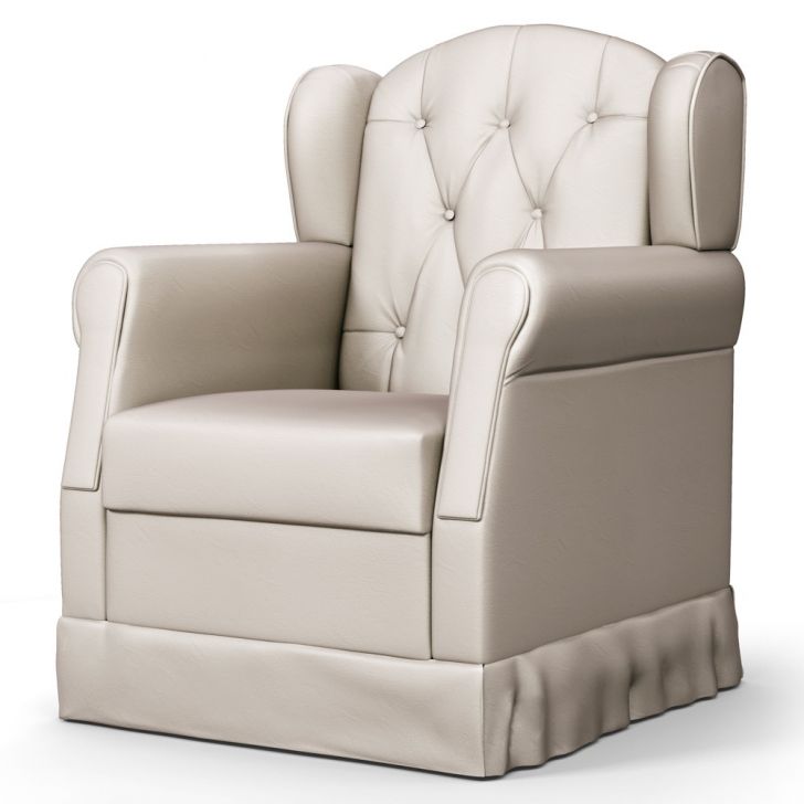 Poltrona de Amamentação Balanço Letícia Sintético Bege - Phoenix