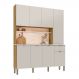 Armário de Cozinha Compacta 8 Portas e 1 Gaveta 161cm Dacar Freijó/Soft - Pallazio