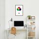 Quadro Sistema de Cores RGB 86x60 Caixa Marrom
