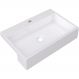 Cuba de Semi Encaixe Retangular Para Banheiro XRT55 C01 Branco - Lyam Decor