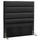 Cabeceira Quarto Solteiro Greta 90cm Corano Preto - D'Monegatto