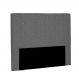 Cabeceira Tania Para Cama Box Solteiro 90 cm Suede Cinza - D'Rossi