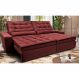 Sofá Retrátil e Reclinável 2,92m Molas Ensacadas Cama inBox Catar Velusoft Vermelho