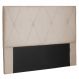 Cabeceira Estofada Cama Box Casal King Size Aquilla 195cm Suede Bege - Desk Design