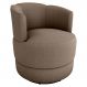 Poltrona Base Giratoria Marselha Boucle F498 Marrom Milani Store