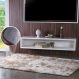 Tapete Fluffy para Sala 100% Poliester 140x200cm Beige Mescla