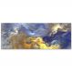 Quadro Decorativo Abstrato Nuvens, Tela em Canvas na Horizontal ideal para ambiente de Sala de estar, jantar, reuniões, Quarto e Hall de entrada