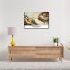 Quadro Art C The Creation of Adam 100x70 Filete Preto