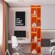 Quadro Gamer Glitch Eat Sleep 43x30 Caixa Branco