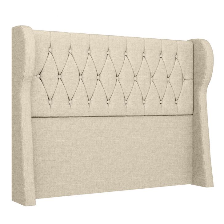 Cabeceira Casal King Cama Box 195cm Malva Z04 Linho Bege - Mpozenato