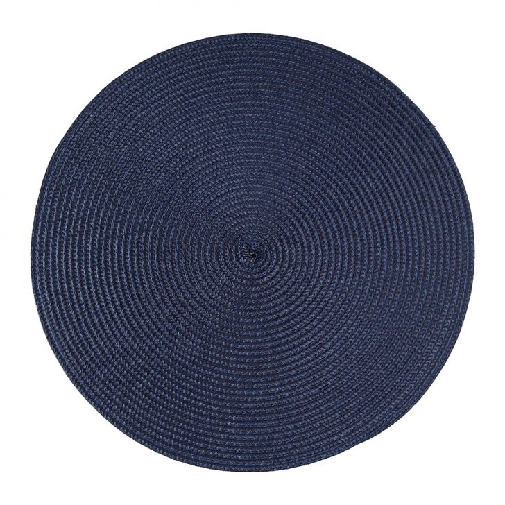 Jogo Americano Redondo Luna Azul Marinho