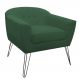 Poltrona Decorativa Jolly Pés Aramado Suede Verde - DS Estofados