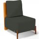 Poltrona Decorativa Sala de Estar Living Hungria L02 Couríssimo Whisky Linho Verde Musgo - Lyam