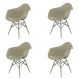 Conjunto com 4 Cadeiras Eames Arm DSW Fendi