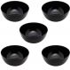 Jogo 5 Bowl De Vidro 1,8l Tigela Cumbuca Lyor Saladeira Diwali Black Opalino 21cm