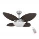 Ventilador Volare Mini P Palmae Tabaco 220V Controle Remoto