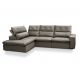 Image of Sofá 4 Lugares Retrátil e Reclinável com Chaise Esquerdo Noruega Veludo Castor FE691UP99MCYMOB