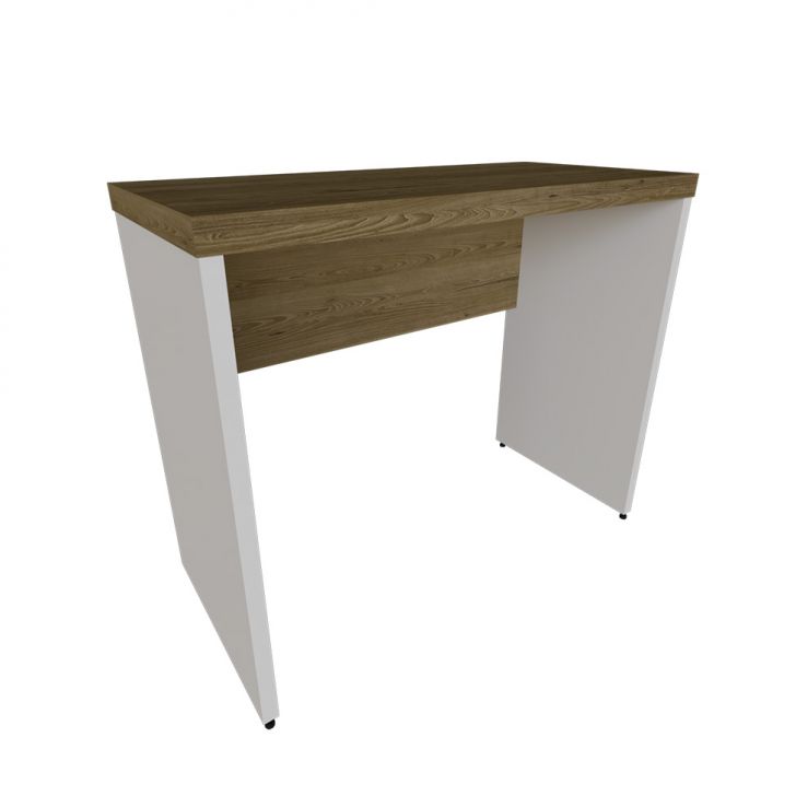 Mesa Para Notebook Natus Branca E Carvalho 100 Cm