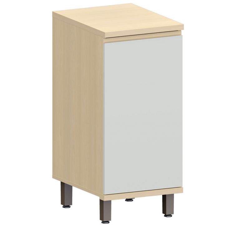 Balcão para Cozinha 40 cm 1 Porta MDF/MDP Aurora Cinza Cristal