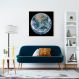Quadro Planeta Terra 86x86 Filete Marfim