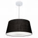 Pendente Cone Md-4050 Cúpula em Tecido 21-50x40cm Preto - Bivolt