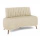 Sofá Living Decorativo 2 Lugares 1,60M Katara Bege Linho G33 - Gran Belo