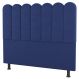 Cabeceira Cama Box Casal Queen Size Lana 160cm Suede Azul - Desk Design